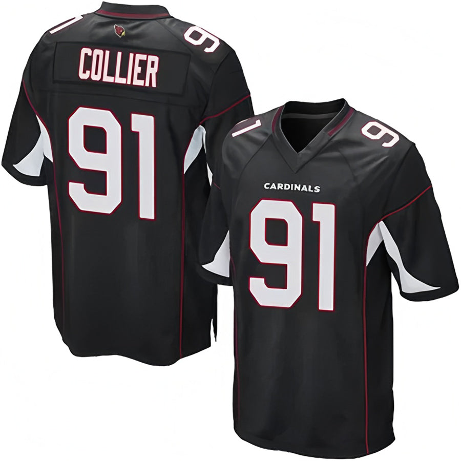 Custom #91 Black ARI Football Shirt Top