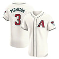Custom #3 White ARI Baseball Shirt Top