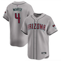 Custom #4 Gray ARI Baseball Shirt Top