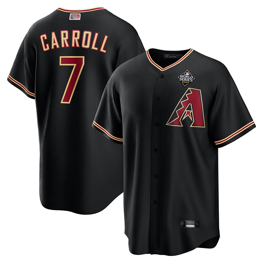 Custom #7 Black ARI Baseball Shirt Top