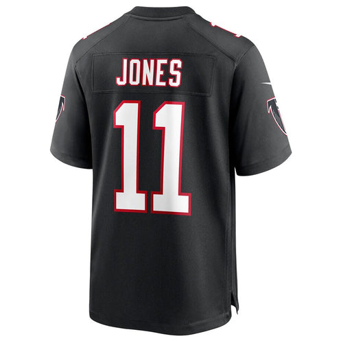 Custom #11 Black Throwback ATL Football Shirt Top