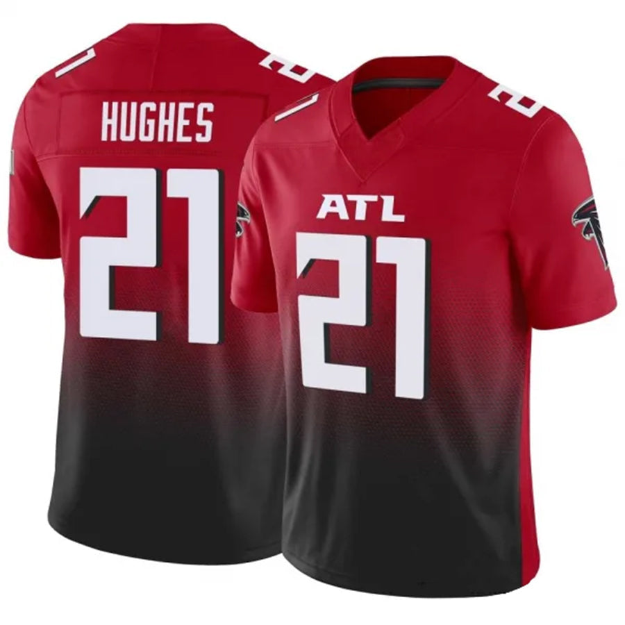Custom #21 Red ATL Football Shirt Top