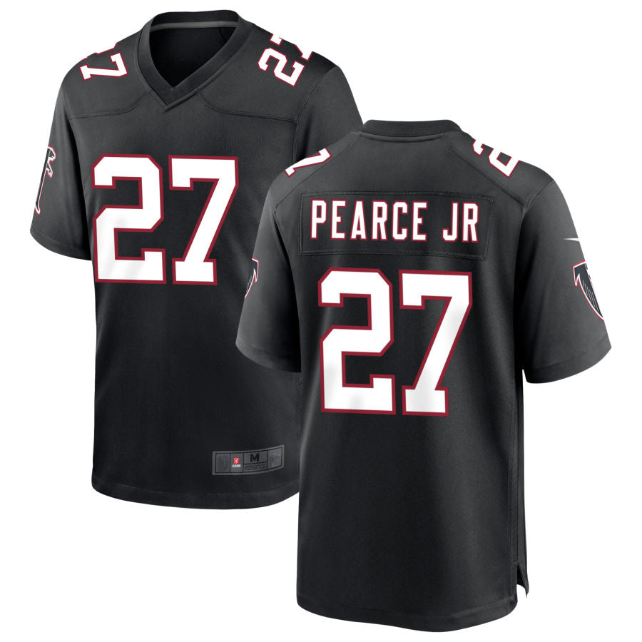 Custom #27 Black Throwback ATL Football Shirt Top