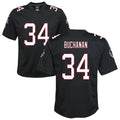 Custom #34 White Throwback ATL Football Shirt Top