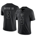 Custom #3 Black ATL Football Shirt Top