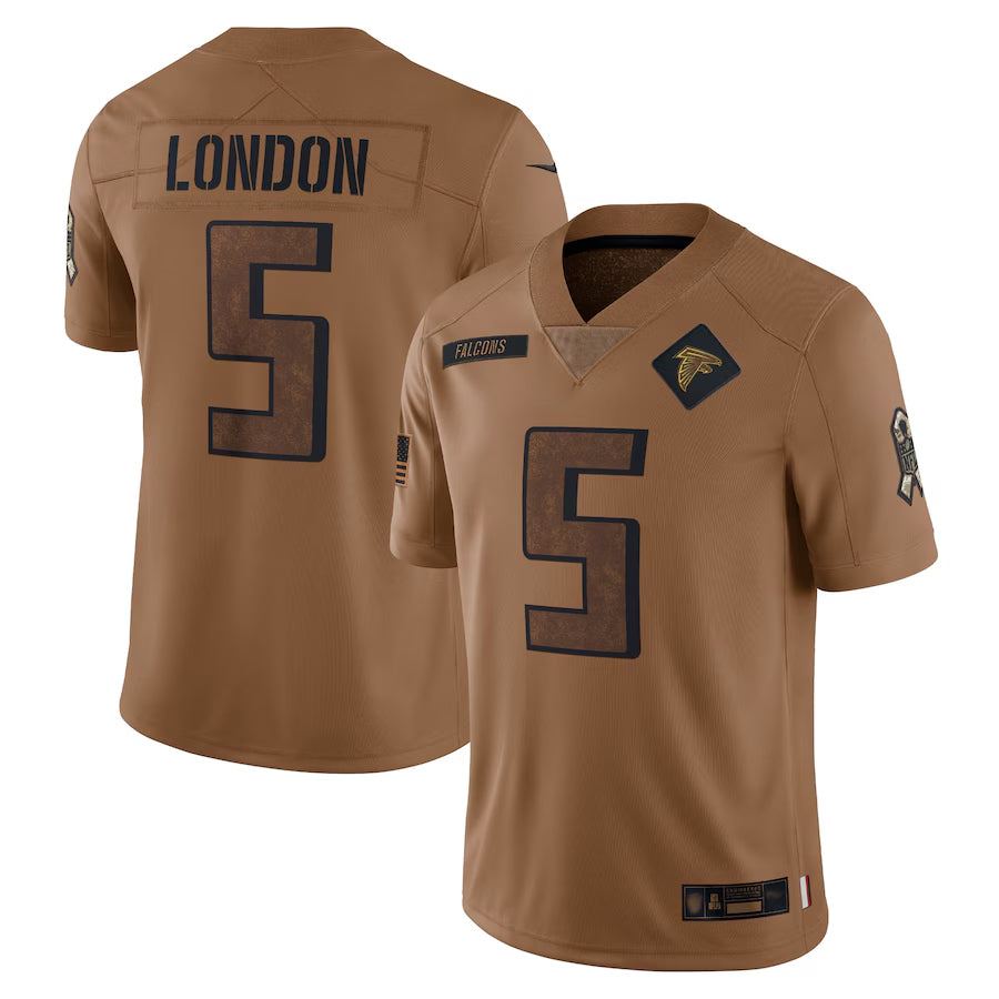 Custom #5 Brown ATL Football Shirt Top