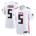 Custom #5 White ATL Football Shirt Top
