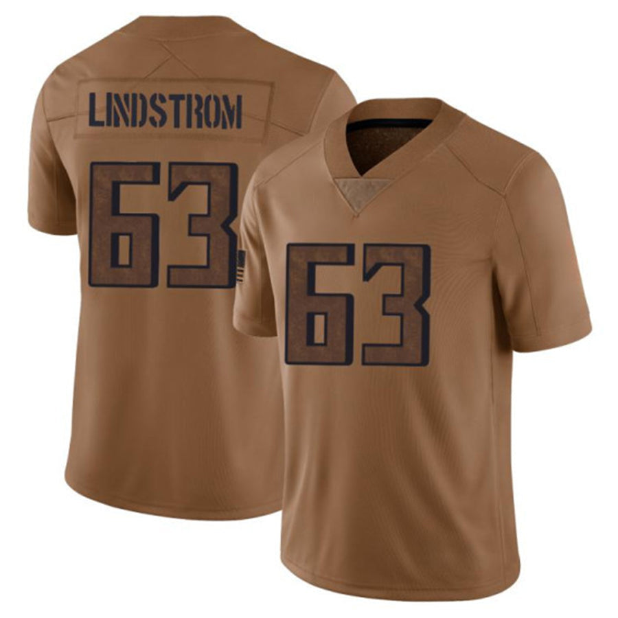 Custom #63 Brown ATL Football Shirt Top
