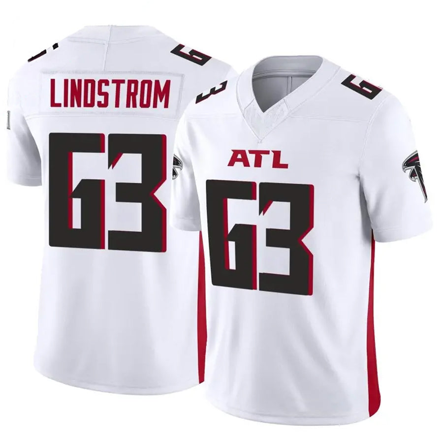 Custom #63 White ATL Football Shirt Top