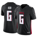 Custom #6 Black ATL Football Shirt Top