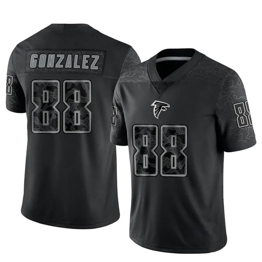 Custom #88 Black ATL Football Shirt Top