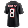 Custom #8 Black ATL Football Shirt Top