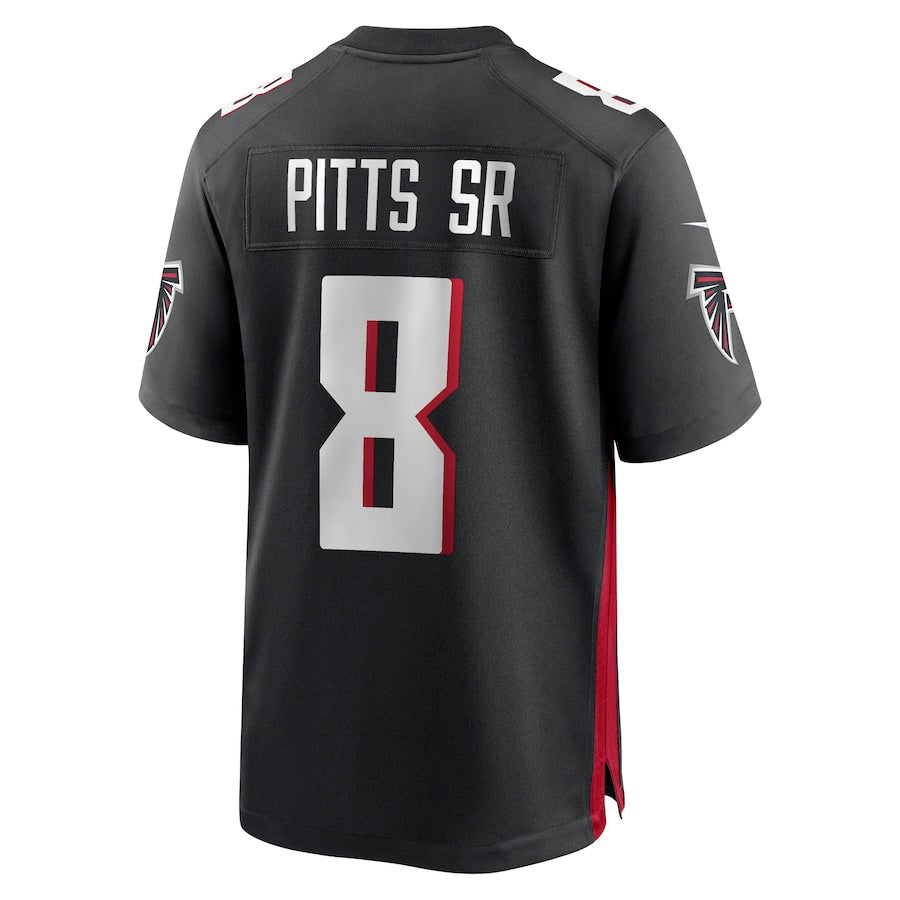 Custom #8 Black ATL Football Shirt Top
