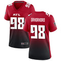 Custom #98 Red ATL Football Shirt Top