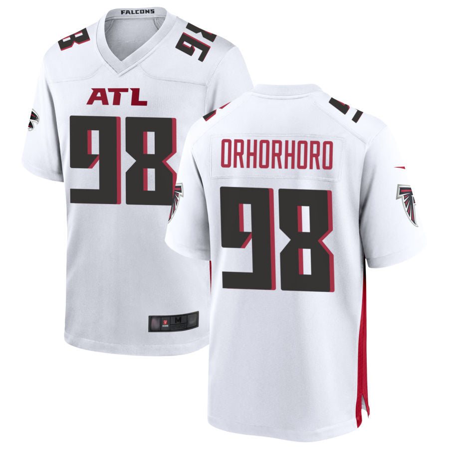 Custom #98 White ATL Football Shirt Top