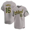 Custom #16 Grey OAK Baseball Shirt Top