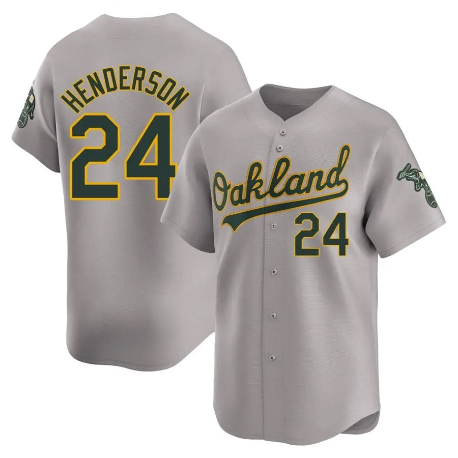 Custom #24 Gray OAK Baseball Shirt Top