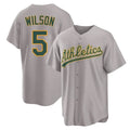 Custom #5 Gray OAK Baseball Shirt Top