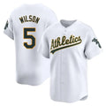 Custom #5 White OAK Baseball Shirt Top