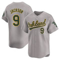 Custom #9 Gray OAK Baseball Shirt Top