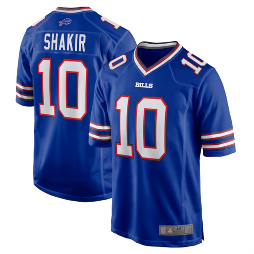 Custom #10 Royal BUF Football Shirt Top