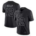 Custom #12 Black BUF Football Shirt Top