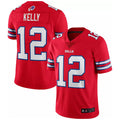 Custom #12 Red BUF Football Shirt Top