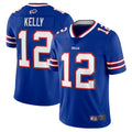 Custom #12 Royal Throwback BUF Football Shirt Top