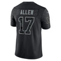 Custom #17 Black BUF Football Shirt Top