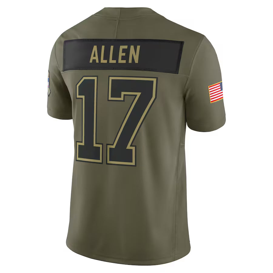 Custom #17 Olive BUF Football Shirt Top