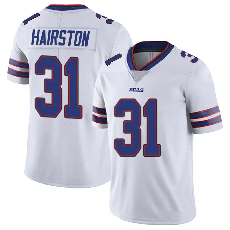 Custom #31 White BUF Football Shirt Top