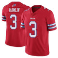 Custom #3 Red BUF Football Shirt Top