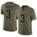 Custom #3 Olive BUF Football Shirt Top