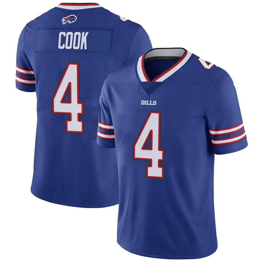 Custom #4 Royal BUF Football Shirt Top