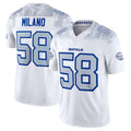 Custom #58 White BUF Football Shirt Top