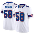 Custom #58 White BUF Football Shirt Top