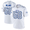 Custom #58 White BUF Football Shirt Top