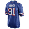 Custom #91 Royal BUF Football Shirt Top