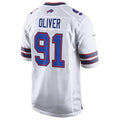Custom #91 White BUF Football Shirt Top