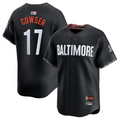 Custom #17 Black City Connect BAL Baseball Shirt Top