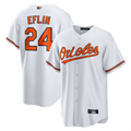 Custom #24 White BAL Baseball Shirt Top