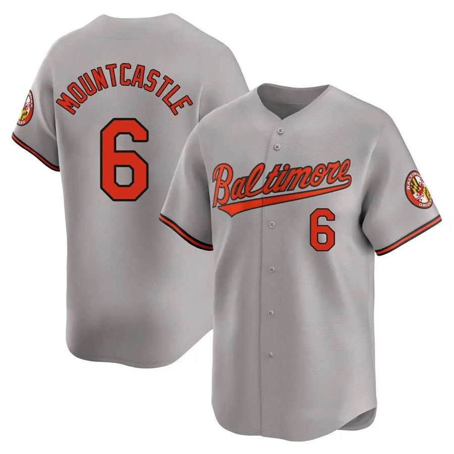 Custom #6 Gray BAL Baseball Shirt Top