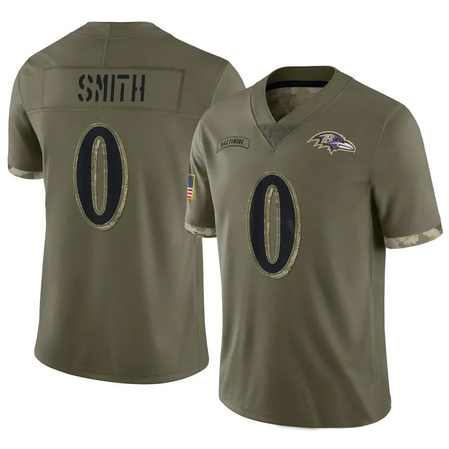 Custom #0 Olive BAL Football Shirt Top