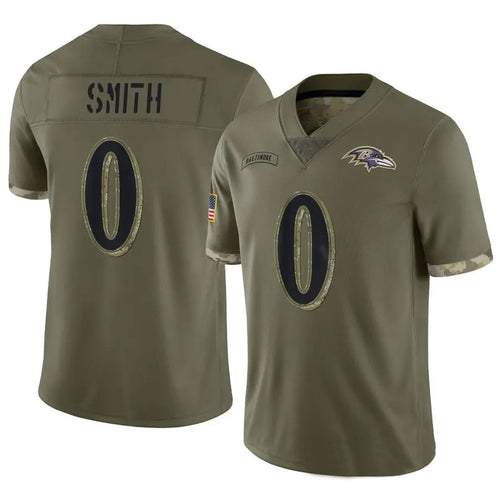 Custom #0 Olive BAL Football Shirt Top