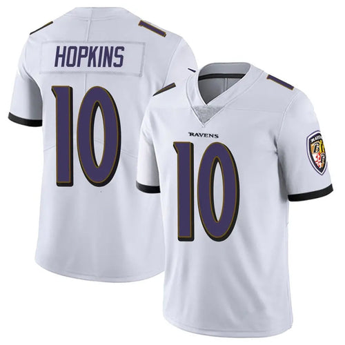 Custom #10 White BAL Football Shirt Top