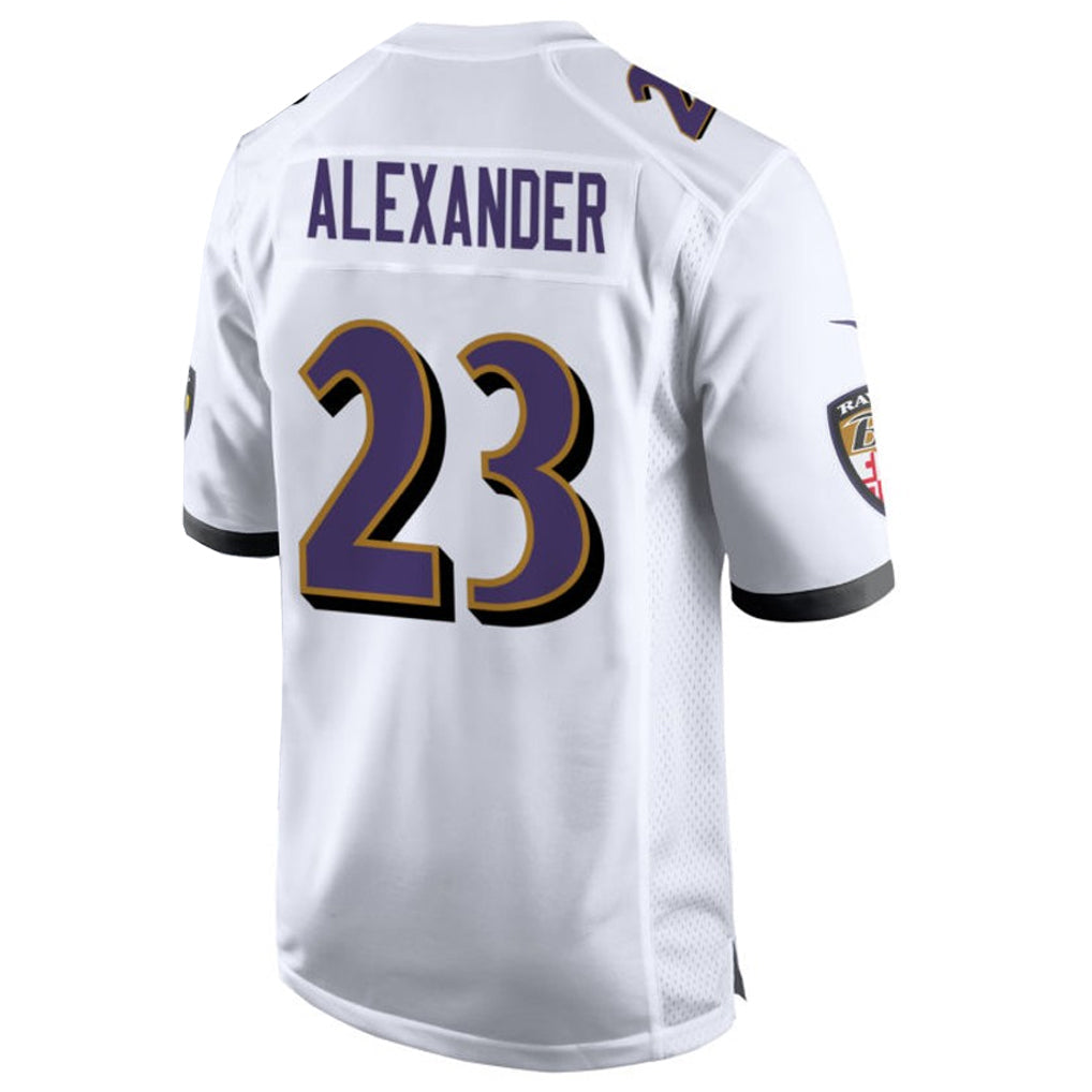 Custom #23 White BAL Football Shirt Top