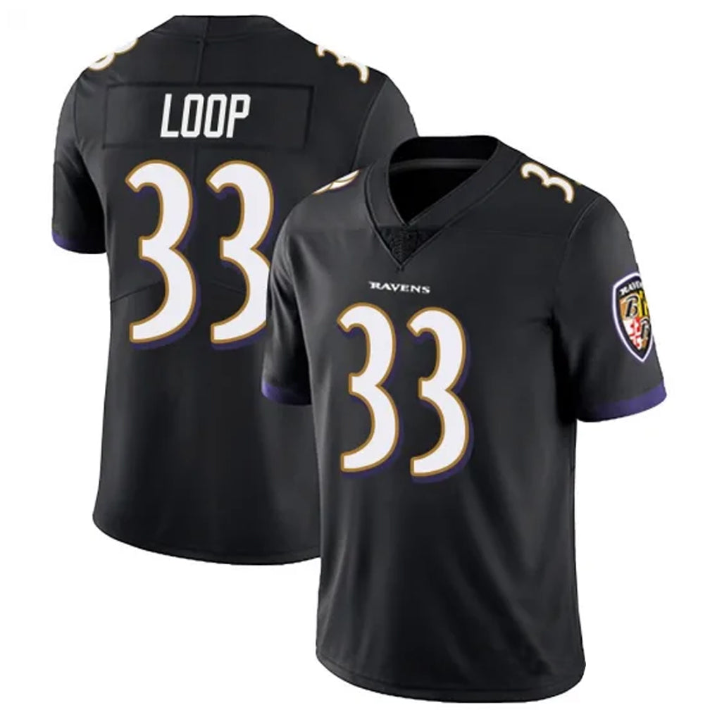 Custom #33 Black BAL Football Shirt Top