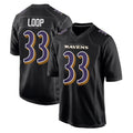 Custom #33 Carbon Black BAL Football Shirt Top