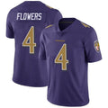Custom #4 Purple BAL Football Shirt Top