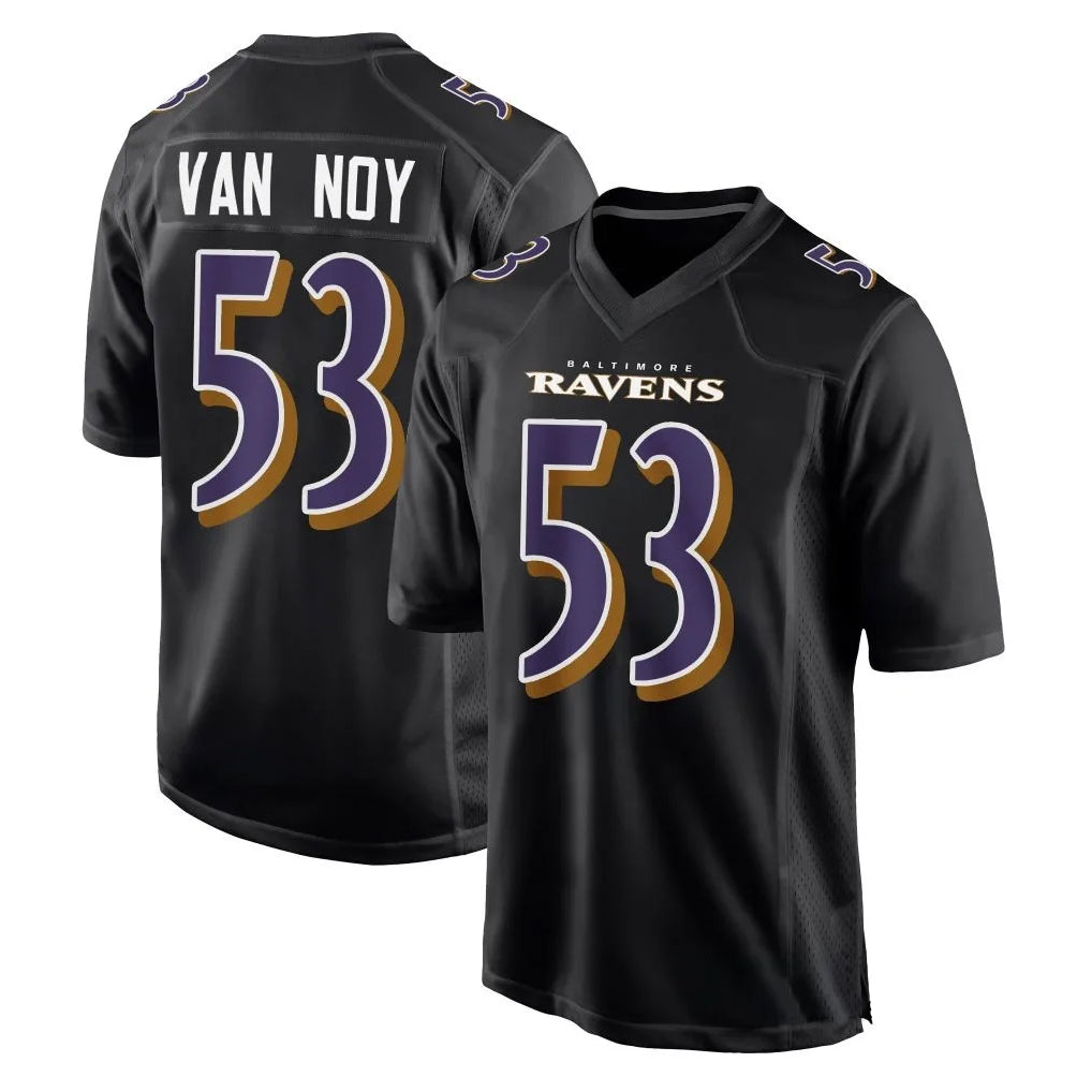 Custom #53 Carbon Black BAL Football Shirt Top